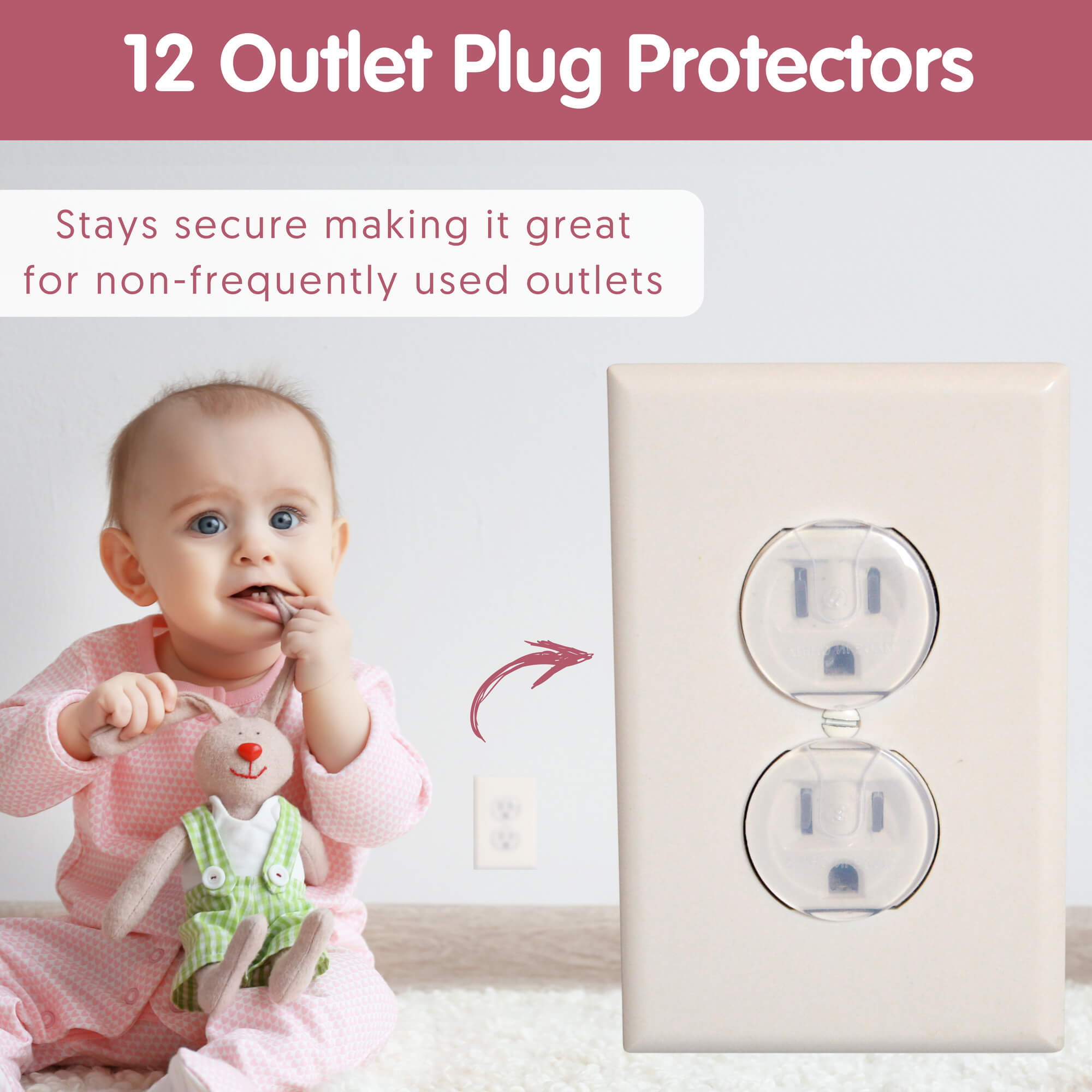 Sleek Socket Ultra-Thin Child Proofing Electrical Outlet Cover