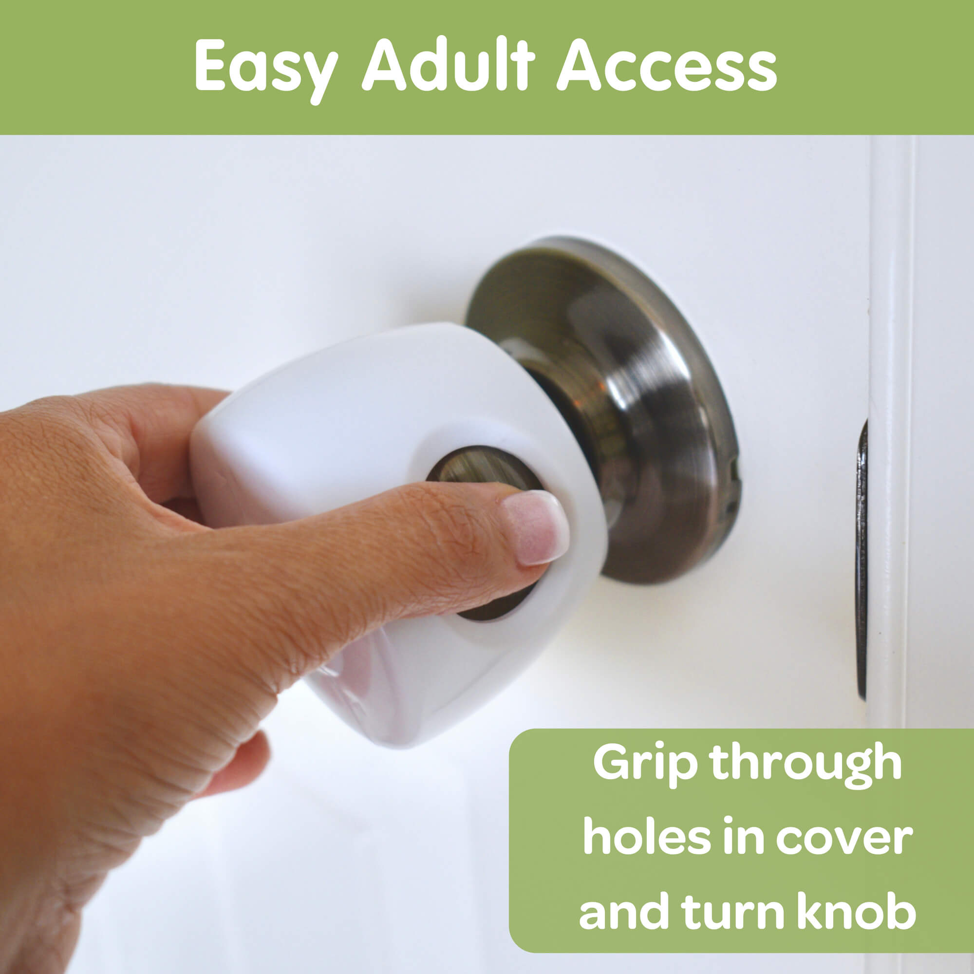 Baby door deals knob locks
