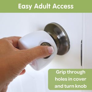 Door Knob Safety Cover 4 pack by Wittle Child Proof Door Lock